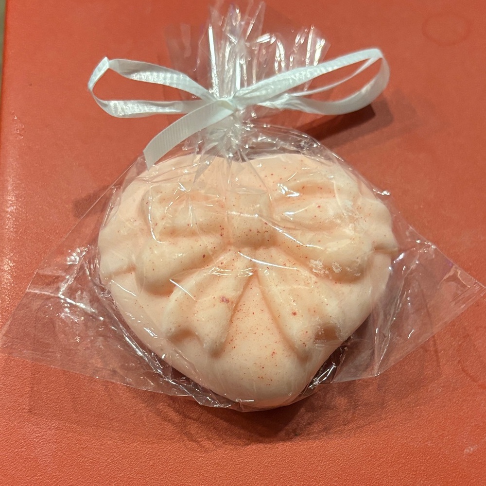 Heart-Shaped Pink Bath Soap